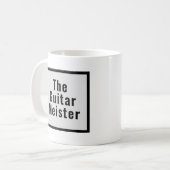 Guitar Meister Gray Black Music Instrument Koffiemok (Voorkant links)