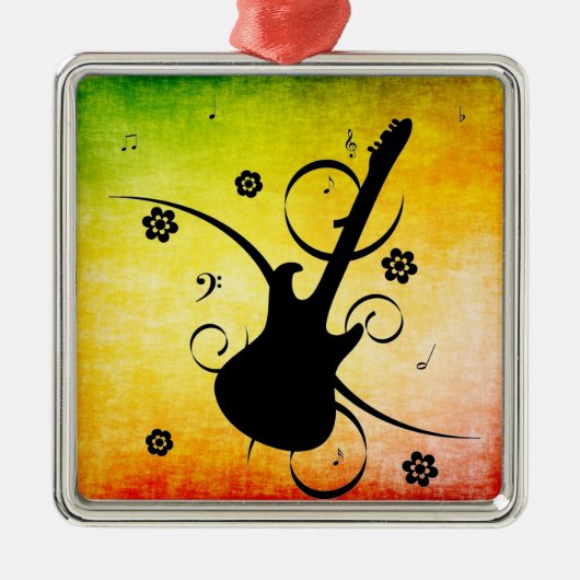 Guitar Metal Ornament (Voorkant)