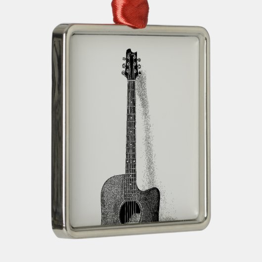 Guitar Metalen Ornament (Rechts)