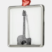 Guitar Metalen Ornament (Links)