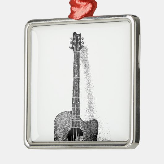 Guitar Metalen Ornament (Links)