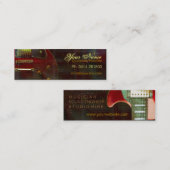 GUITAR "miniRED"-profielkaart Mini Visitekaartje (Voorkant / Achterkant)