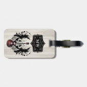 Guitar Monogram Musician Rocker Rock & Roll Music Bagagelabel (Achterkant horizontaal)