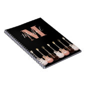 Guitar Monogram voor Musici Notitieboek (Rechterzijde)