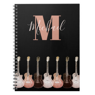 Guitar Monogram voor Musici Notitieboek