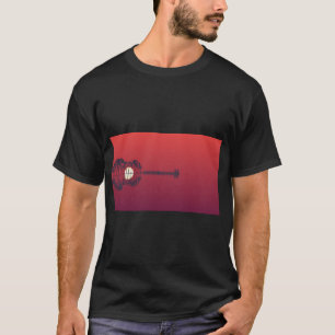 Guitar Moon Vibes Esthetisch T-shirt