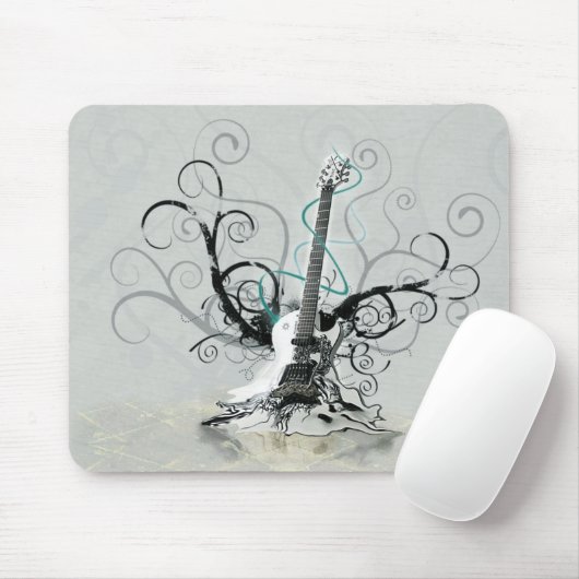 Guitar Mousepad Muismat (Met muis)