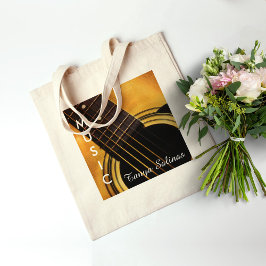 Guitar Music Bag Persoonlijke naam | gitarist Tote Bag