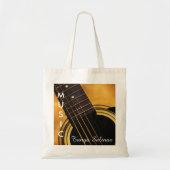 Guitar Music Bag Persoonlijke naam | gitarist Tote Bag (Voorkant)