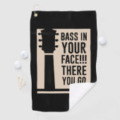 Guitar Music Bass in je gezicht Golfhanddoek (Insitu)