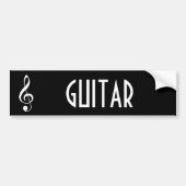 Guitar Music Bumpersticker Gift (Voorkant)