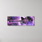 Guitar Music Canvas Afdrukken Paars - Schilderen (Voorkant)