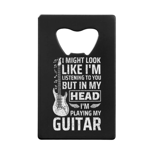 Guitar Music Creditkaart Flessenopener (Voorkant)