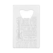 Guitar Music Creditkaart Flessenopener (Achterkant)