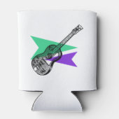 Guitar Music Hero Retro Illustration Koelbox Blikjeskoeler (Achterkant)