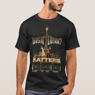 Guitar Music Literacy Materie waar ik graag Pupp e T-shirt