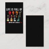 Guitar Music Lover Akoestische gitarist Visitekaartje (Voorkant / Achterkant)