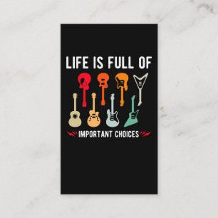 Guitar Music Lover Akoestische gitarist Visitekaartje