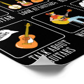 Guitar Music Lover alles wat ik in mijn vrije tijd Poster (Hoek)