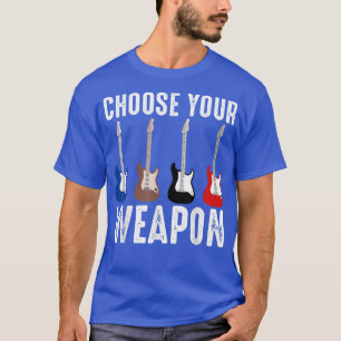 Guitar Music Lover Kies je wapen T-shirt