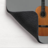 Guitar Music Monogram grijs en zwart Muismat (Hoek)