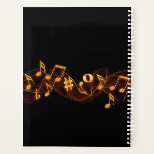 Guitar Music Personalized Planner (Achterkant)