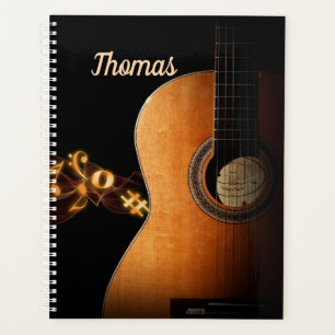 Guitar Music Personalized Planner