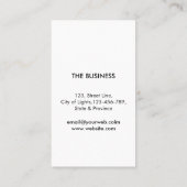 Guitar Music Player Artist DJ Geometric Black Visitekaartje (Achterkant)