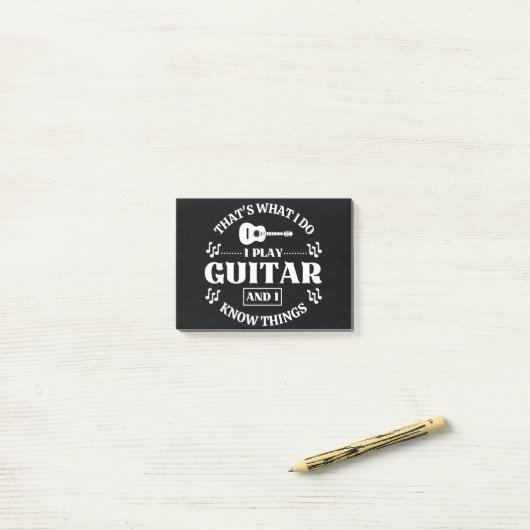 Guitar Music Post-it® Notes (Op bureau)