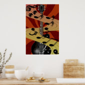 Guitar Music Poster (Keuken)