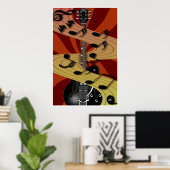 Guitar Music Poster (Thuiskantoor)