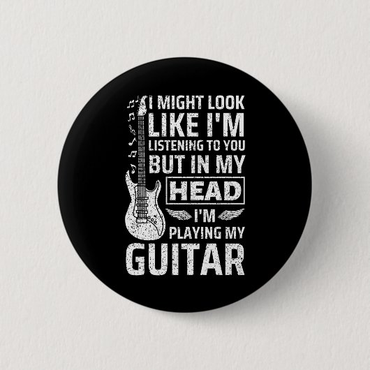 Guitar Music Ronde Button 5,7 Cm (Voorkant)