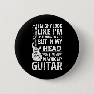 Guitar Music Ronde Button 5,7 Cm