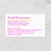 Guitar Music Sing Tutor Visitekaartje (Achterkant)