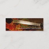 Guitar Music Sound Mini Visitekaartjes (Achterkant)