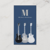 Guitar Music Teacher Custom Photo Visitekaartje (Voorkant)