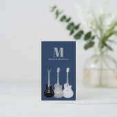 Guitar Music Teacher Custom Photo Visitekaartje (Staand voorkant)
