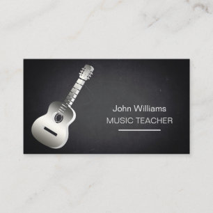 Guitar Music Teacher DJ Player Musician Business Visitekaartje