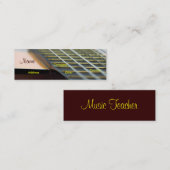 Guitar Music Teacher Mini Visitekaartje (Voorkant / Achterkant)