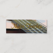 Guitar Music Teacher Mini Visitekaartje (Achterkant)