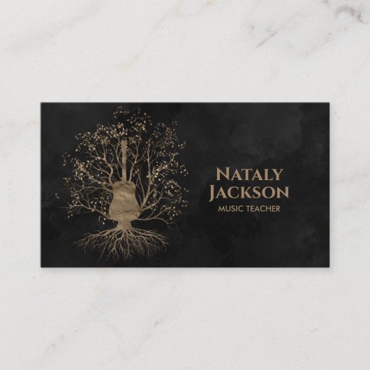 Guitar Music Tree Visitekaartje (Voorkant)
