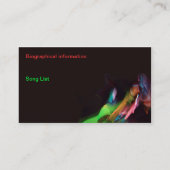 Guitar Music Visitekaartje (Achterkant)