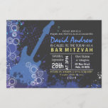 GUITAR Musical Bar Bat Mitzvah Invitation Party Kaart<br><div class="desc">Al mijn design zijn 1-VAN-A-SOORT originele stukken van kunstwerk ontworpen door mij! Je kunt ze hier alleen vinden! De meesten worden gecreeerd gebruikend de Illustrator van Adobe of Adobe Photoshop. Andere zijn unieke handgeschilderde objecten in waterverf, gouache en Indische inkten. Alle achtergrondkleuren, lettertypen en tekst kunnen worden aangepast aan uw...</div>