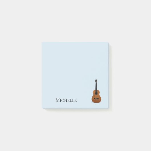 Guitar Musical Blue Post-it® Notes (Voorkant)
