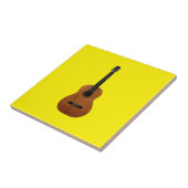 Guitar Musical Instrument Acoustic Yellow Tegeltje (Zijkant)