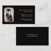 Guitar Musical Instrument Instructor Visitekaartje (Voorkant / Achterkant)