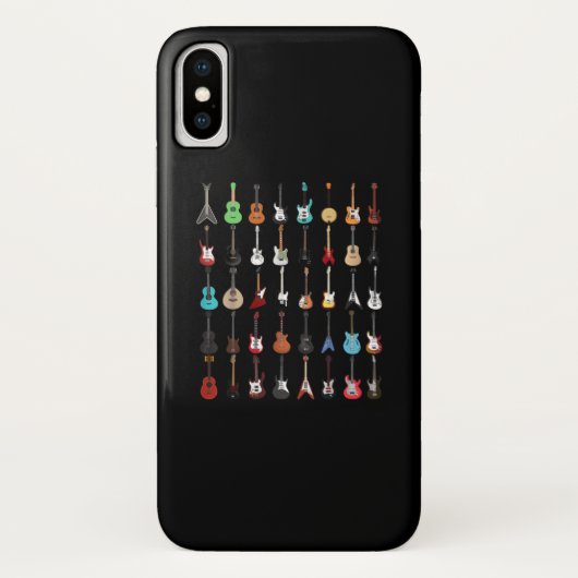 Guitar Musical Instrument Rock en Roll Case-Mate iPhone Case (Achterkant)