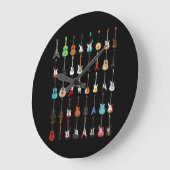 Guitar Musical Instrument Rock en Roll Grote Klok (Hoek)