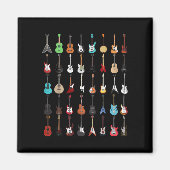 Guitar Musical Instrument Rock en Roll Magneet (Voorkant)