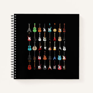 Guitar Musical Instrument Rock en Roll Notitieboek